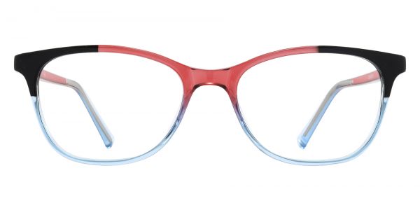 Bravo Rectangle Prescription Glasses - Two-tone/Multi Color