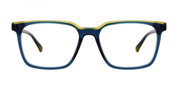 Taft Rectangle Prescription Glasses - Blue